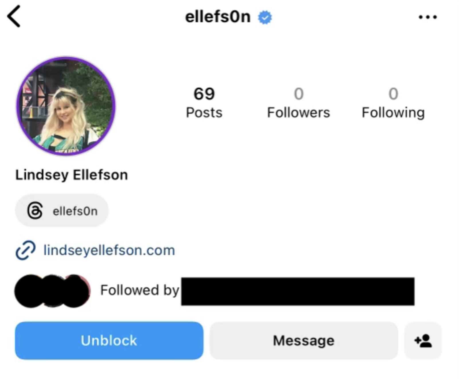 Bỏ chặn ai đó trên Instagram