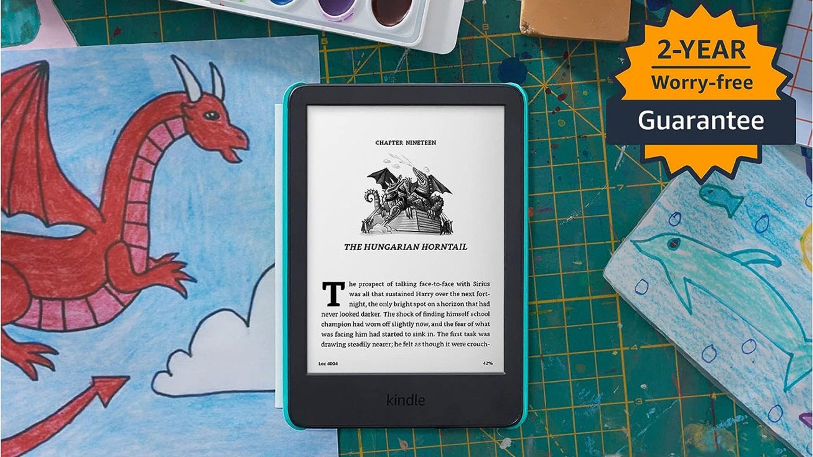 Kindle Kids trên bàn