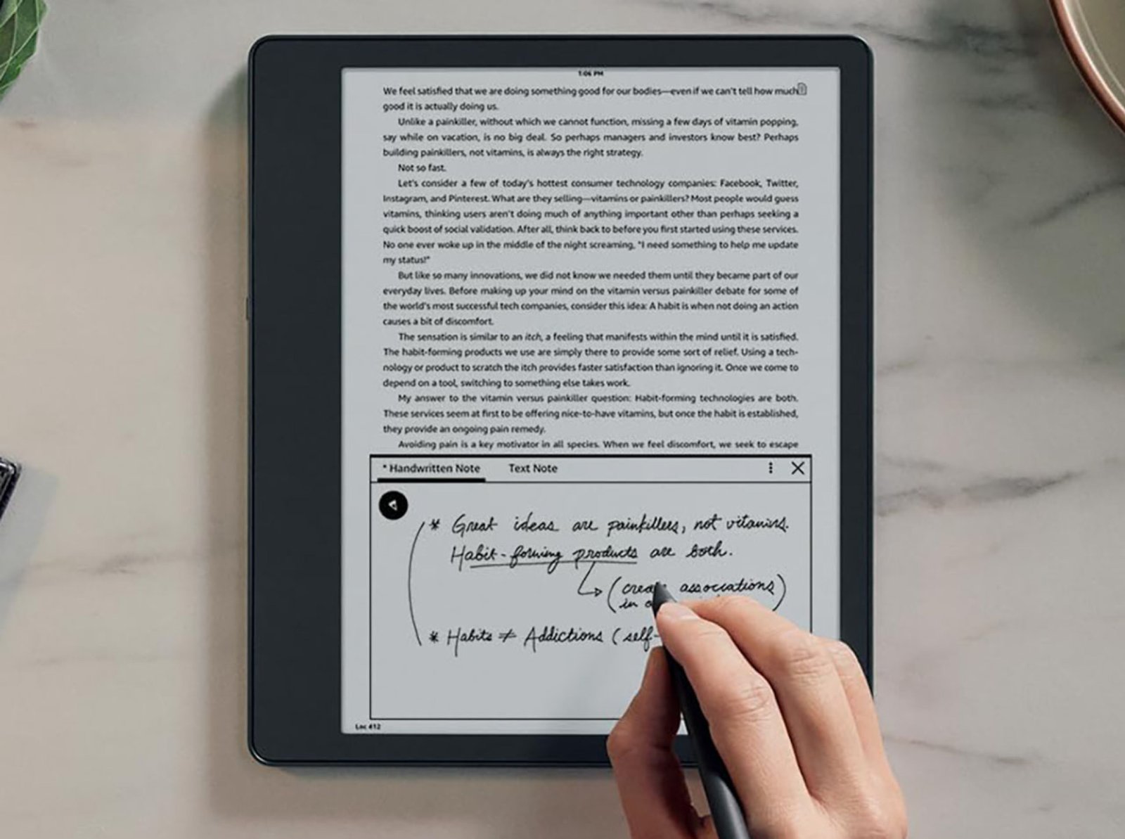 Người viết trên Kindle Scribe