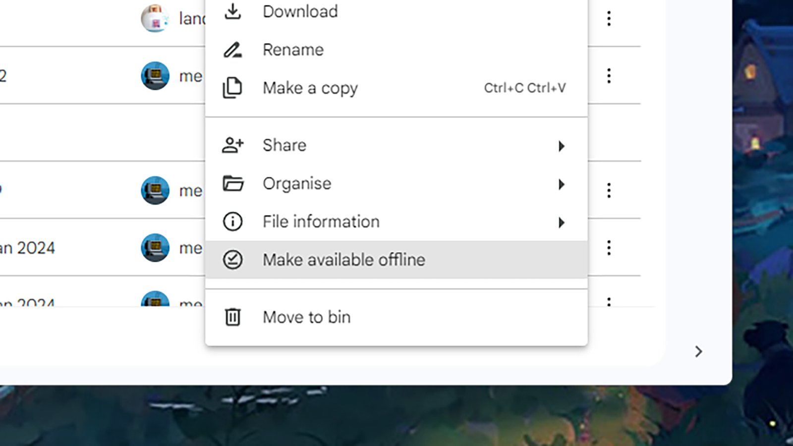 Google Drive ngoại tuyến
