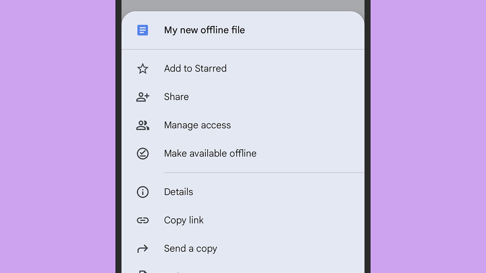 Google Drive di động ngoại tuyến