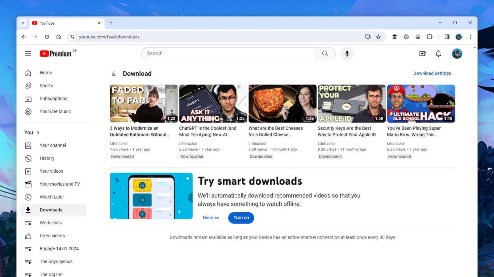 YouTube cao cấp