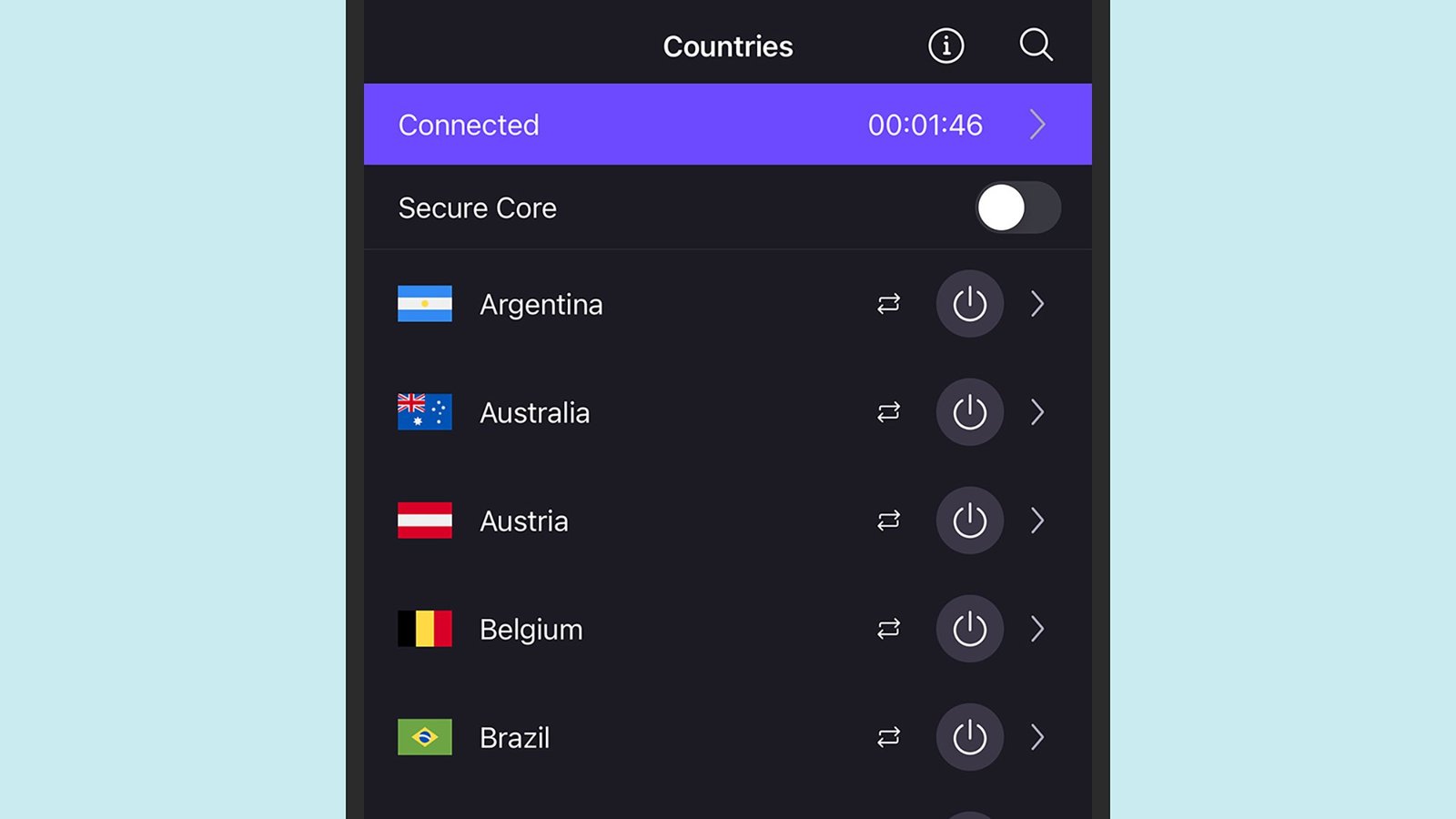 Proton VPN cho iOS