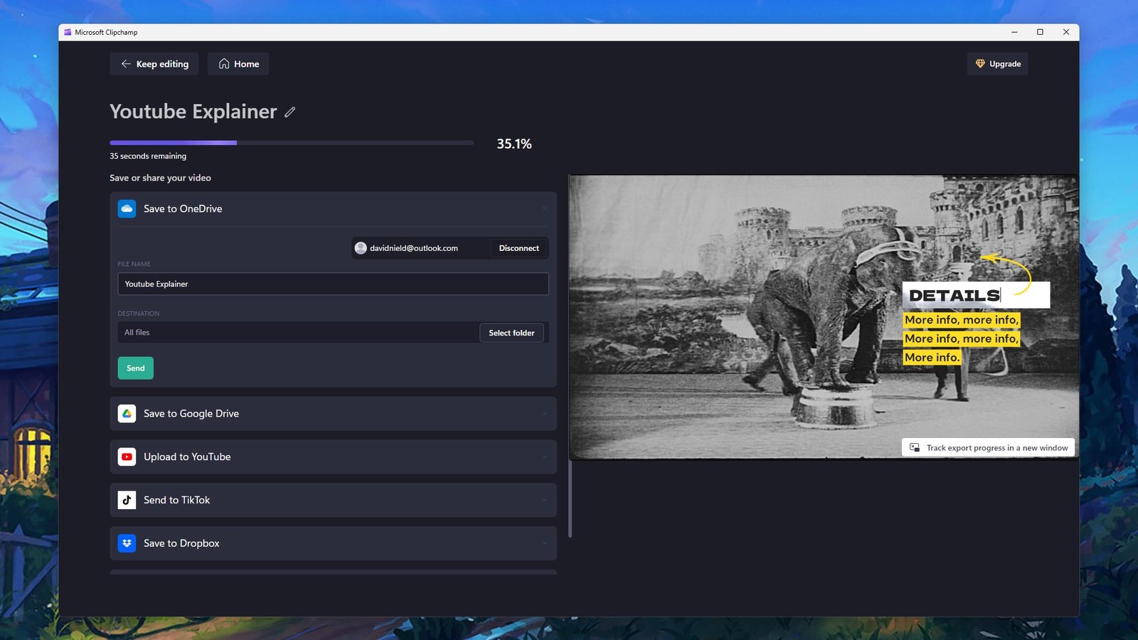 Trình chỉnh sửa video Clipchamp
