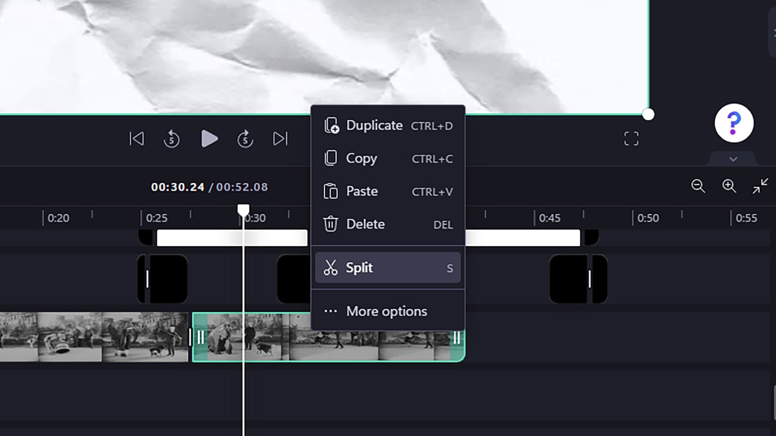 Trình chỉnh sửa video Clipchamp