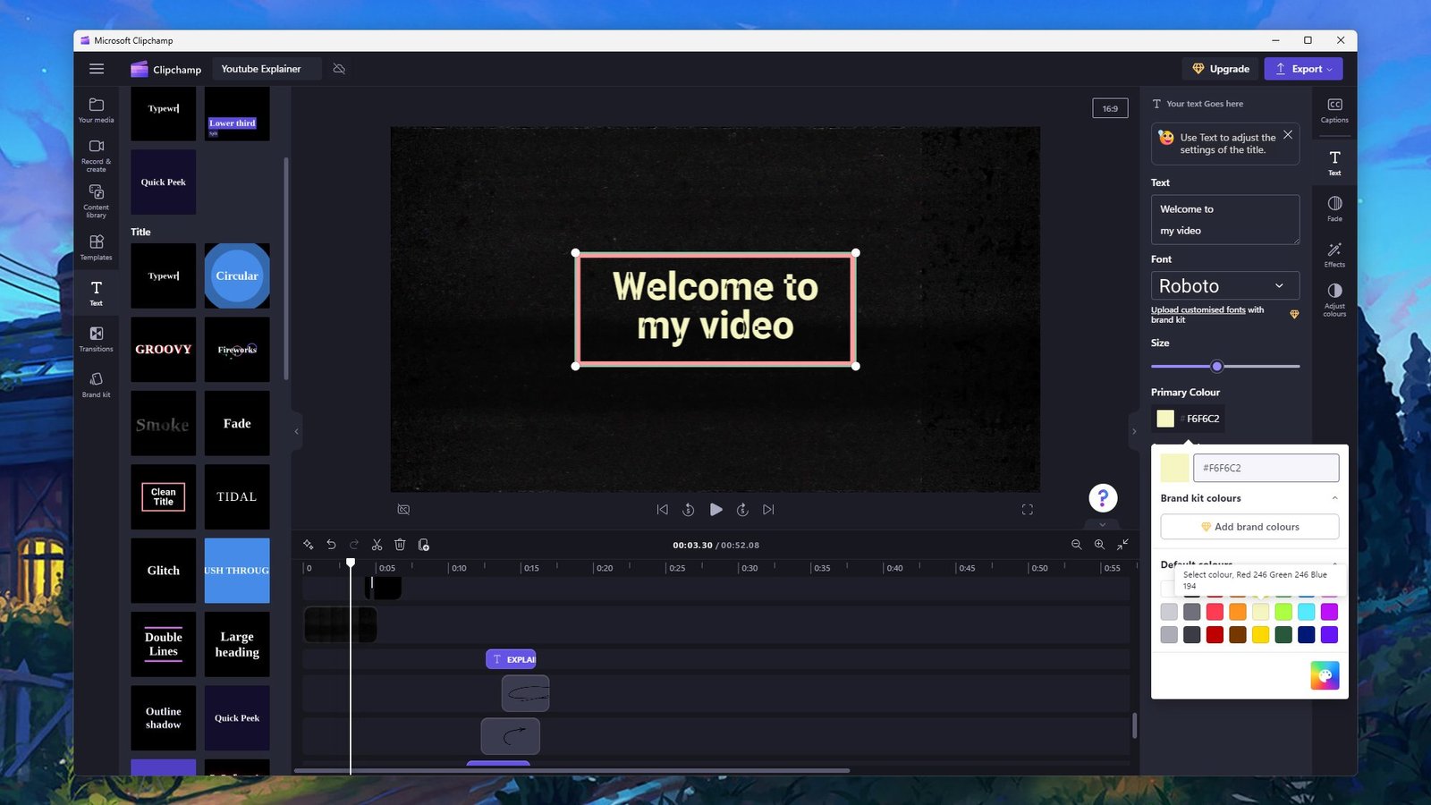 Trình chỉnh sửa video Clipchamp