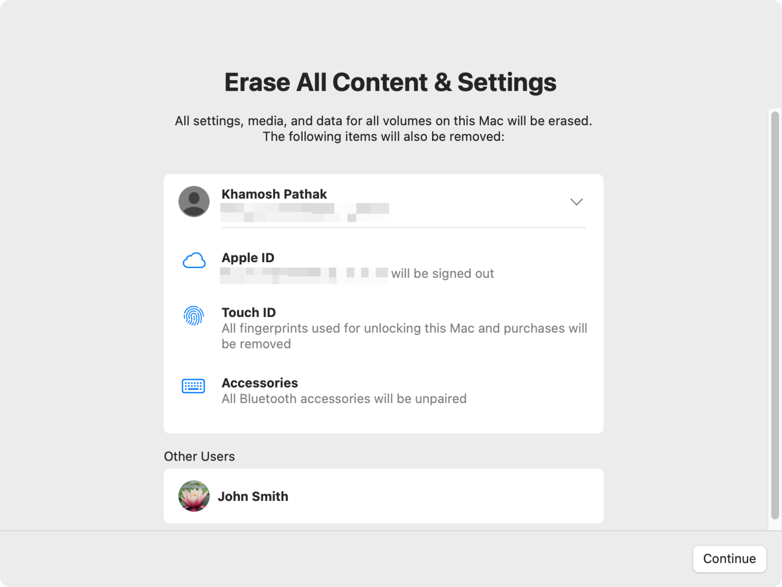 Xóa Trợ lý trong macOS.