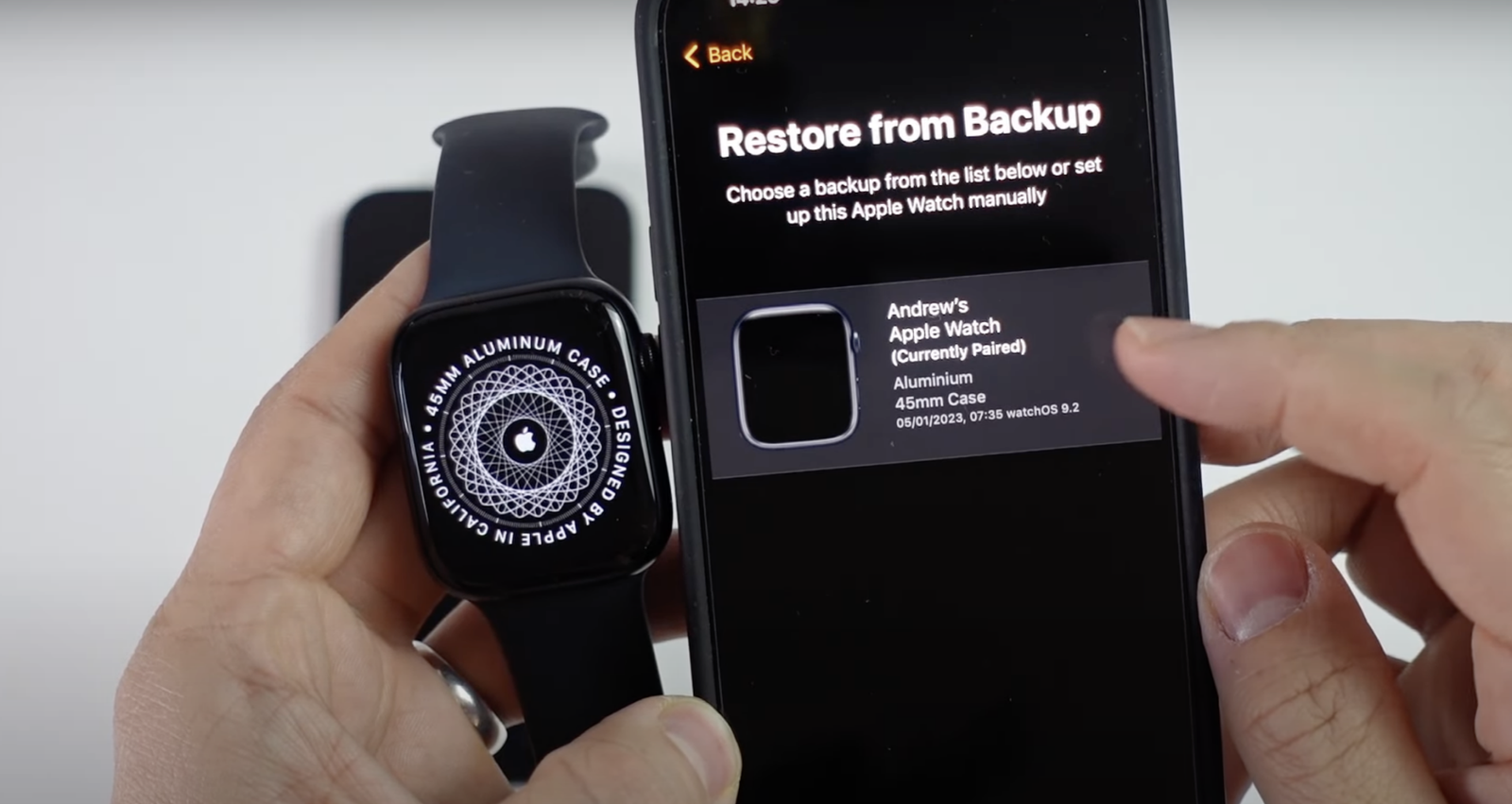 Khôi phục Apple Watch của bạn từ bản sao lưu.