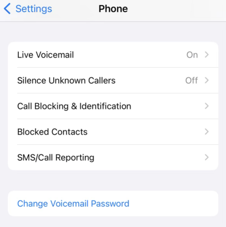 cài đặt thư thoại iPhone